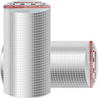 Ruban Butyle Étanche 200mmx5m - Adhésif Pour Réparation de Fuite, Toit, Bitume - Auto-Adhésif, Correctifs Imperméables