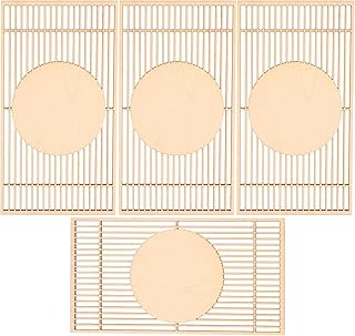 4 Pièces Mini Paravent en Bois pour Modèle De Bâtiment Miniature, Accessoires De Décoration Intérieure, Artisanat Fin Et Polyvalent pour Scènes DIY