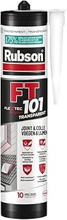 Rubson FT 101 Translucide, Mastic polymère de haute qualité pour joints, fissures, collages, Mastic étanche pour intérieur & extérieur, Mastic multi-matériaux, cartouche 280 ml