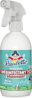 Paulette - Désinfectant Dégraissant Ménager - Multi-Surfaces - 99,9% Naturel, Certifié Ecocert - Fabriqué en France - Parfum Sauge Eucalyptus - Spray 500 ml