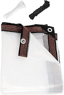 Housses De Poulailler pour La Saison Hivernale | Isolante | Bâche Transparente Imperméable Bords Renforcés - pour Hiver Abri Véranda Patio Maison Gazébo Construction Tente