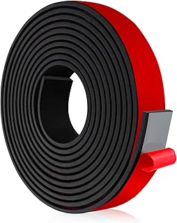 Bande de caoutchouc bande néoprène 6m×25mm×3mm joint plat caoutchouc antidérapant feuille neoprene pour joint DIY protection antichoc (adhésif)
