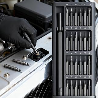 Kit de tournevis de précision 24 pièces avec étui de rangement robuste, outils de réparation essentiels pour l