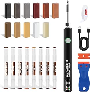 Kit de réparation de sol stratifié en vinyle - Cire dure - Pour bois et bois - Pour stratifié, parquet, bois, meubles et sols en PVC