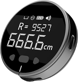 QUMOX Mètre ruban numérique Wheel, ruban numérique avec écran LCD, outil de roulage longue distance rechargeable, mètre ruban électrique pour diamètre plat et incurvé