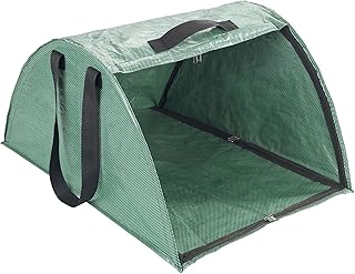 Maximex Outil de Jardinage Collecteur de Feuilles XL ramassage Efficace avec Bord de Balayage intégré en Plastique et Fibre de Verre Vert 50x35x75 cm