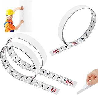 Ruban de Mesure Auto-Adhésif 3PCS - Règle Métrique 1M, Mètre à Ruban, Gauche à Droite, Droite à Gauche, Centre Vers les Côtés - Pour Établis et Machines