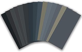 zoerbufan Papier de Verre, 80 120 150 180 240 320 400 600 800 1000 1200 1500 2000 2500 3000 Grain Papier Abrasif Eau/Sec 9 X 3,6 Inch Pour Polir Le Métal, Le Bois, Les Voitureshumide